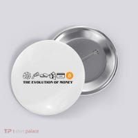 The Evolution Of Money Bitcoin Crypto Button thumb 0