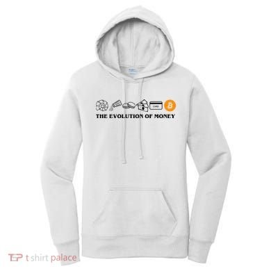 The Evolution Of Money Bitcoin Crypto Women's Hoodie