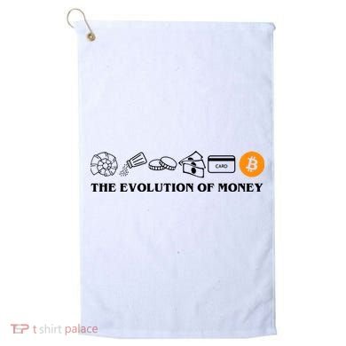 The Evolution Of Money Bitcoin Crypto Golf Towel