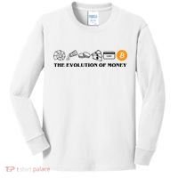 The Evolution Of Money Bitcoin Crypto Kids Long Sleeve Shirt thumb 0