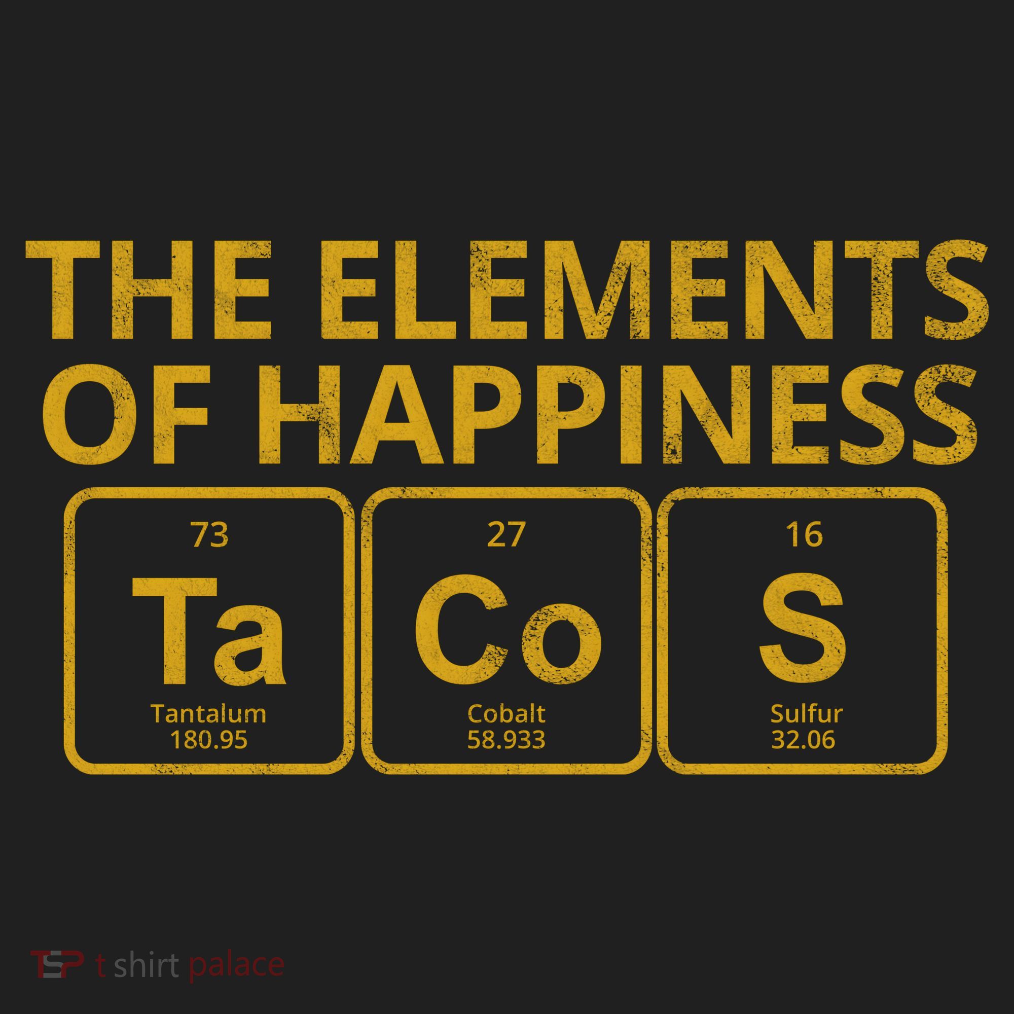 The Elements Of Happiness Taco Lover Women's Sweatshirt