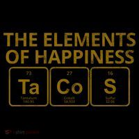 The Elements Of Happiness Taco Lover Coffee Mug thumb 5