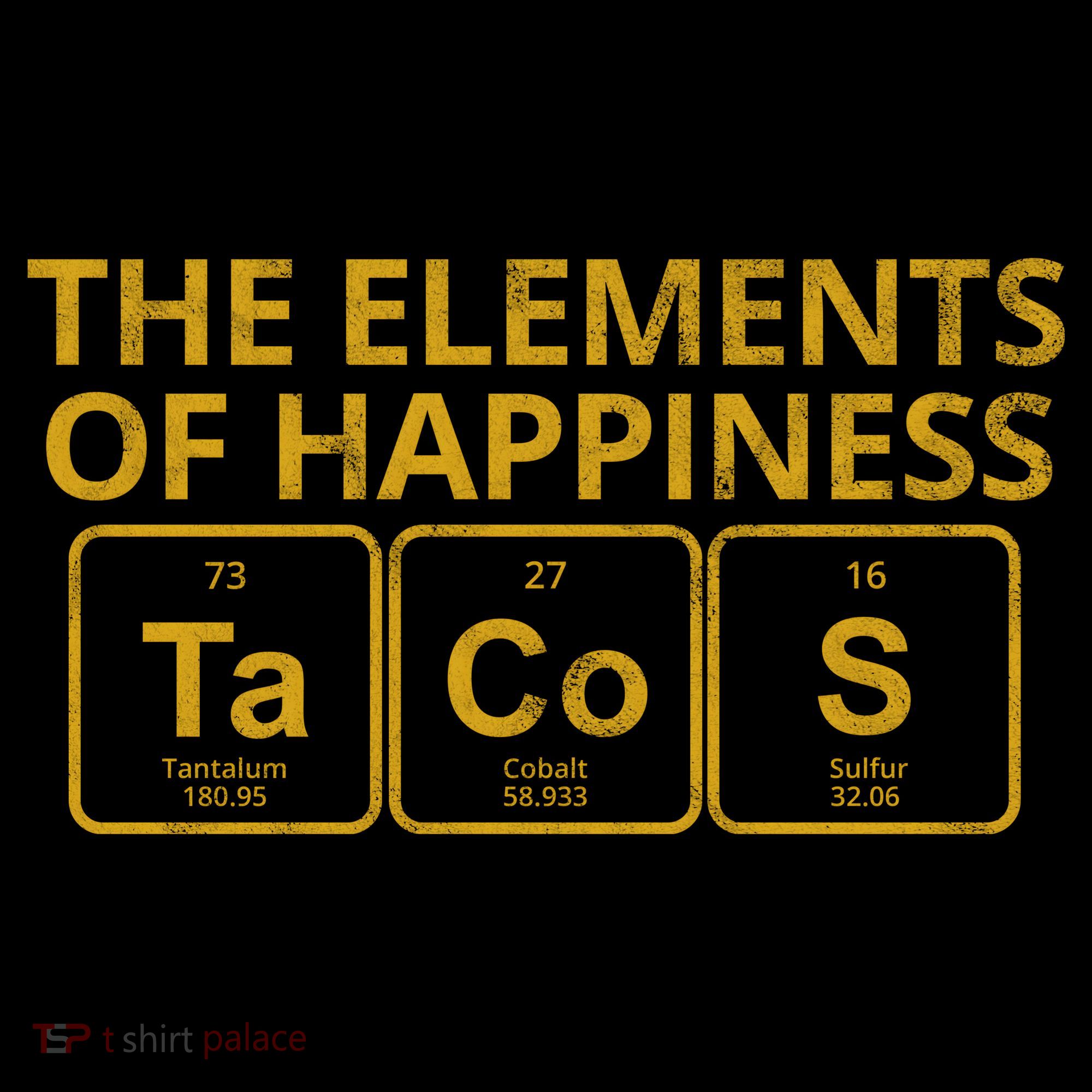 The Elements Of Happiness Taco Lover Women's Hoodie