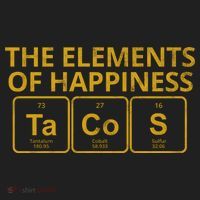 The Elements Of Happiness Taco Lover Golf Towel thumb 3