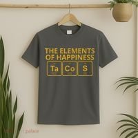 The Elements Of Happiness Taco Lover T-Shirt thumb 2