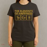 The Elements Of Happiness Taco Lover T-Shirt thumb 4