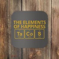 The Elements Of Happiness Taco Lover Coaster thumb 0