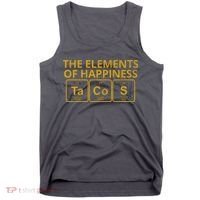 The Elements Of Happiness Taco Lover Tank Top thumb 0