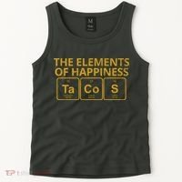The Elements Of Happiness Taco Lover Tank Top thumb 2