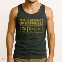 The Elements Of Happiness Taco Lover Tank Top thumb 3