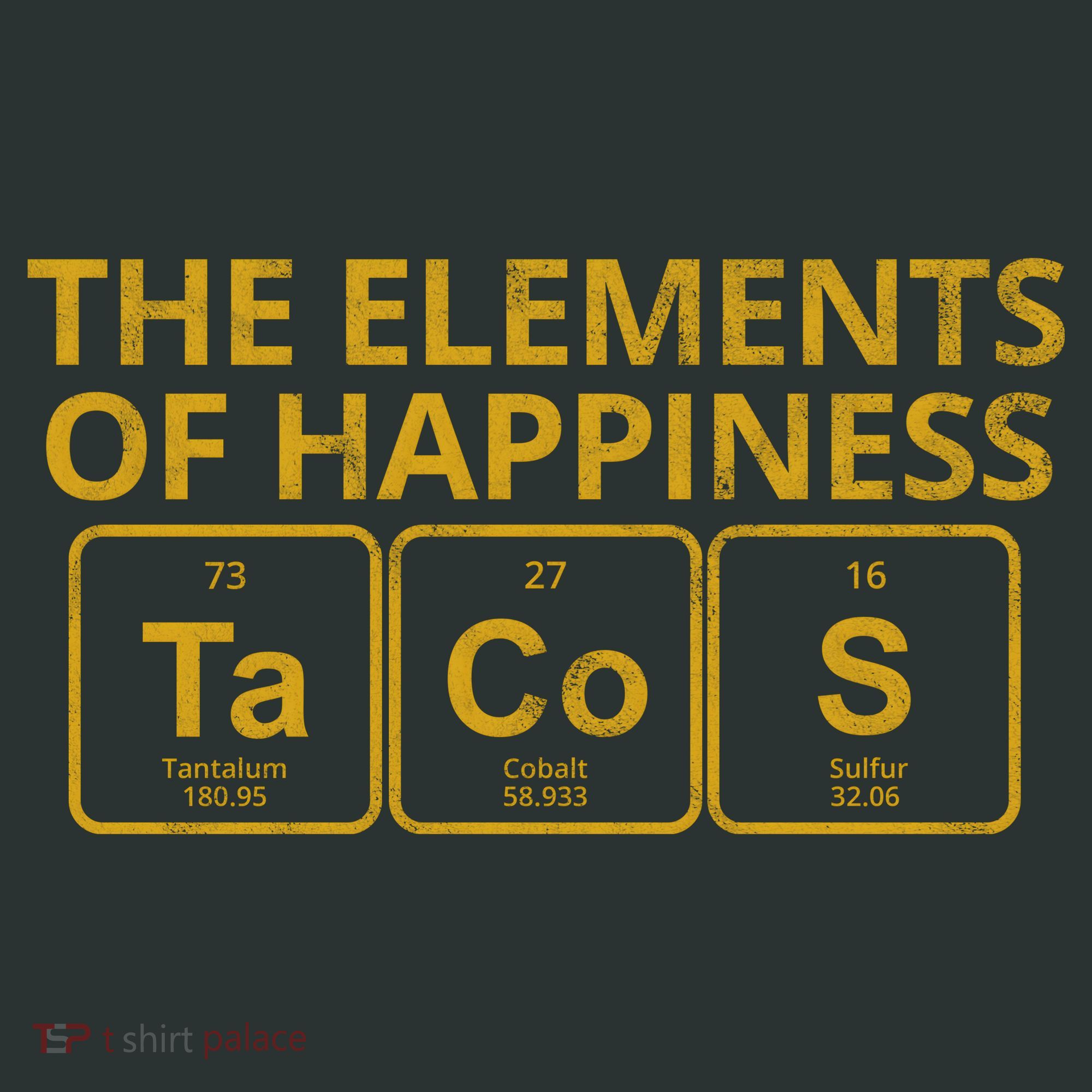 The Elements Of Happiness Taco Lover Kids Sweatshirt