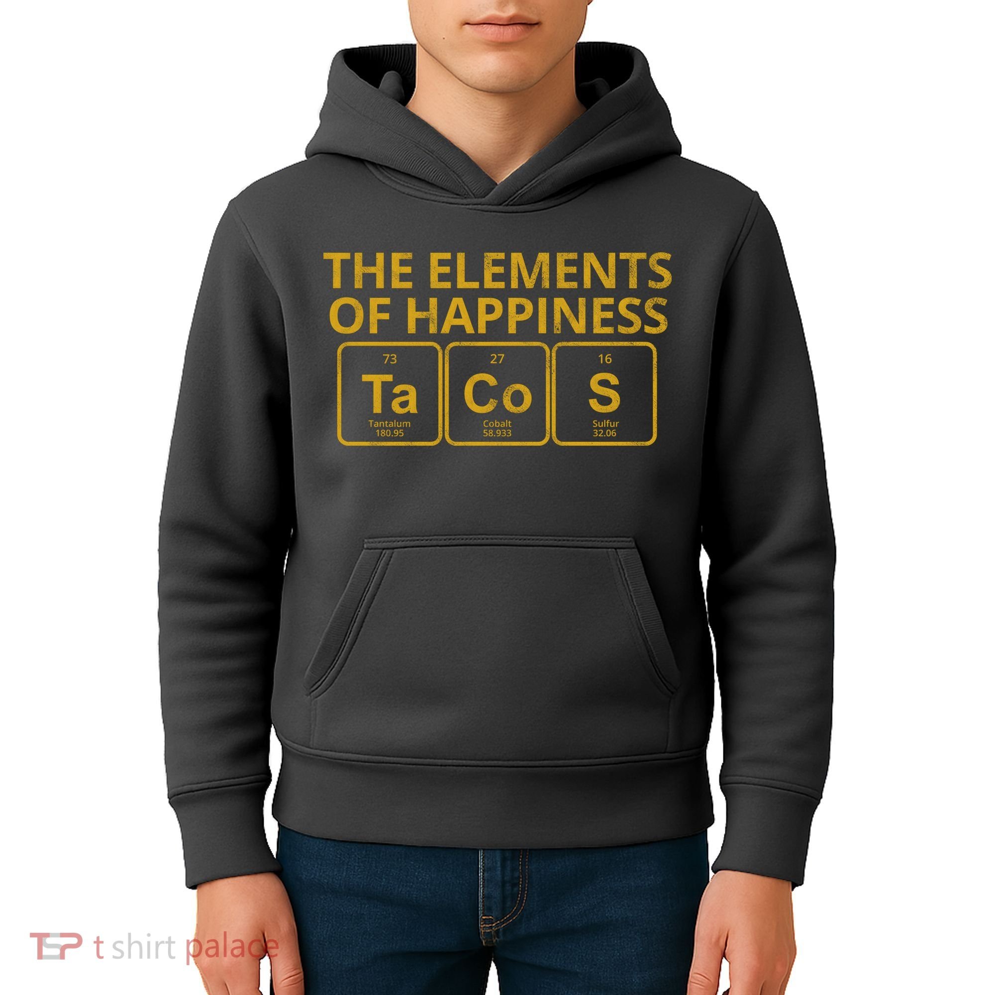 The Elements Of Happiness Taco Lover Kids Hoodie