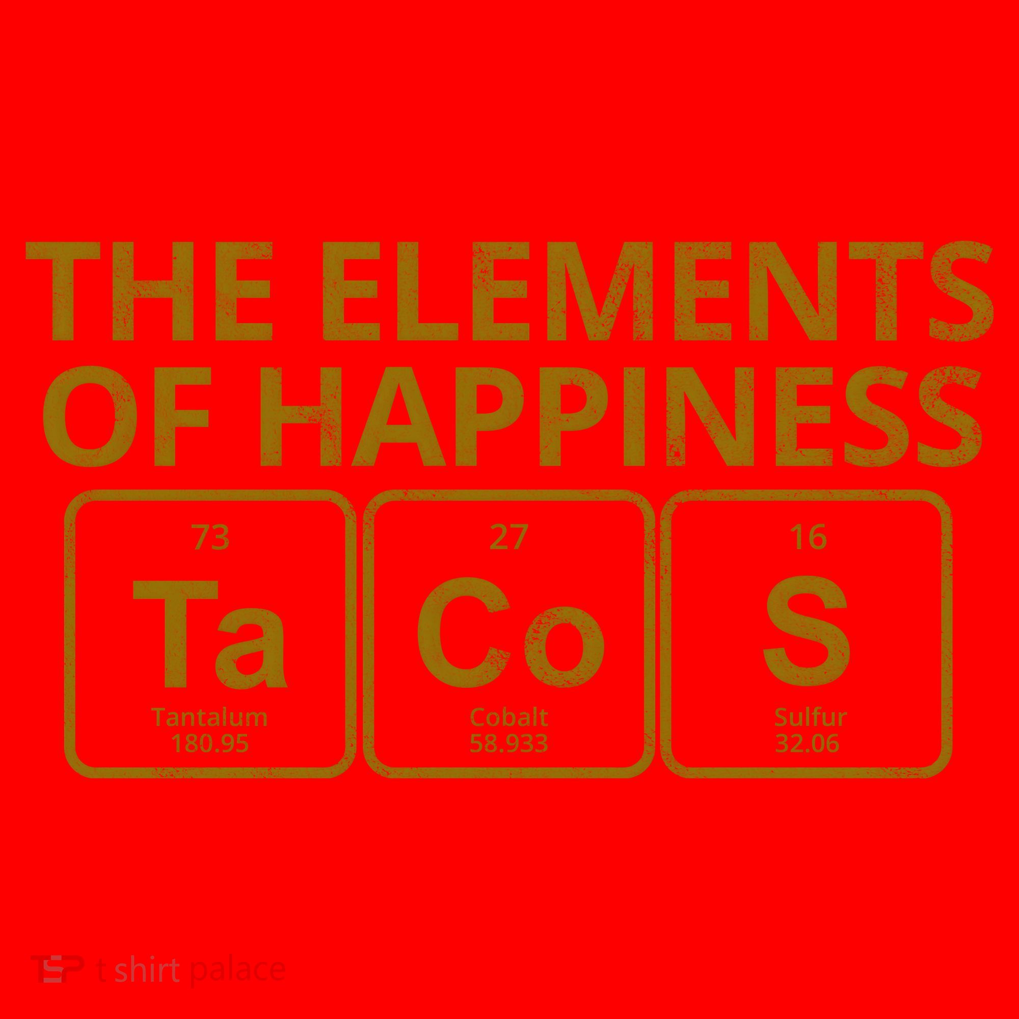 The Elements Of Happiness Taco Lover Santa Hat