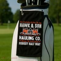 Truck Enthusiast Our Dedication Is Over The Top Funny Golf Towel thumb 2