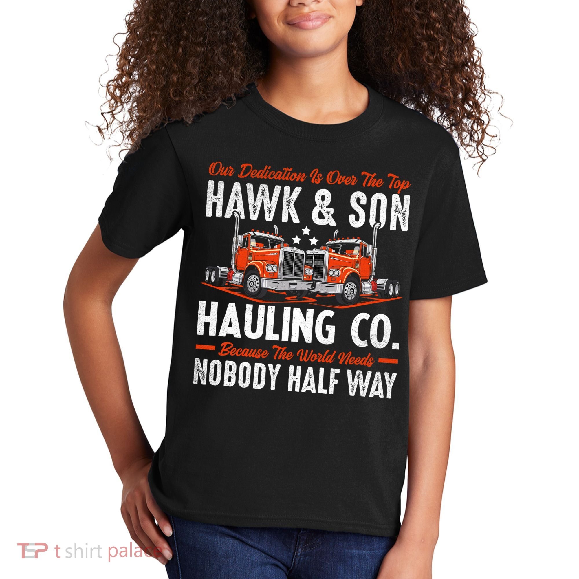 Truck Enthusiast Our Dedication Is Over The Top Funny Kids T-Shirt