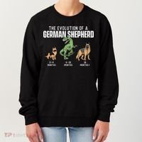 The Evolution Of A German Shepherd Dog Owner Women's Sweatshirt thumb 0