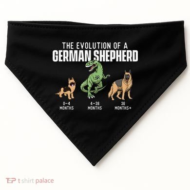 The Evolution Of A German Shepherd Dog Owner USA-Made Doggie Bandana