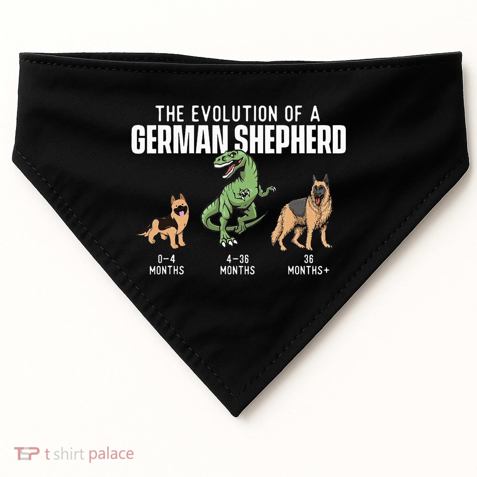 The Evolution Of A German Shepherd Dog Owner USA-Made Doggie Bandana
