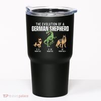 The Evolution Of A German Shepherd Dog Owner Tumbler thumb 0