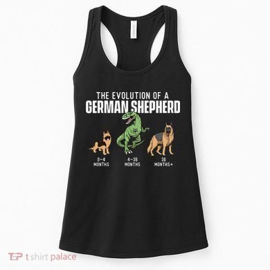 The Evolution Of A German Shepherd Dog Owner Women's Tank Top