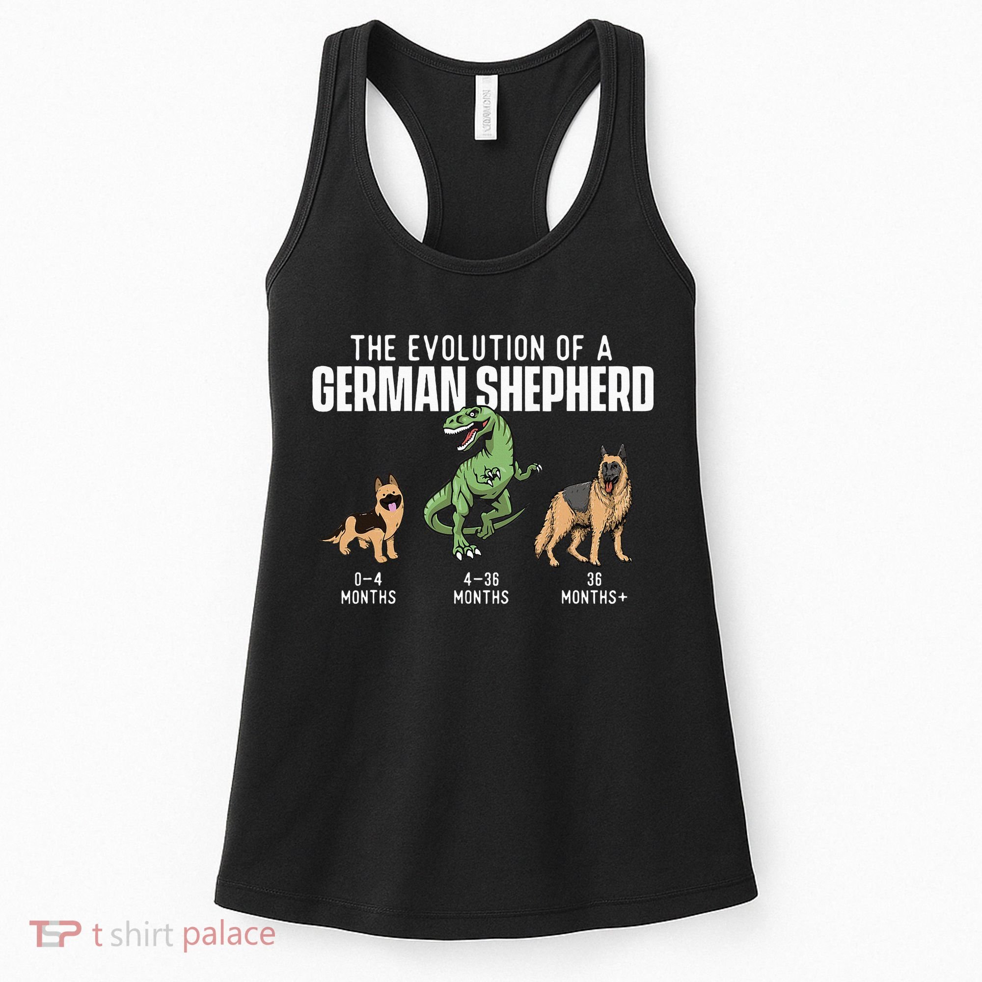 The Evolution Of A German Shepherd Dog Owner Women's Tank Top