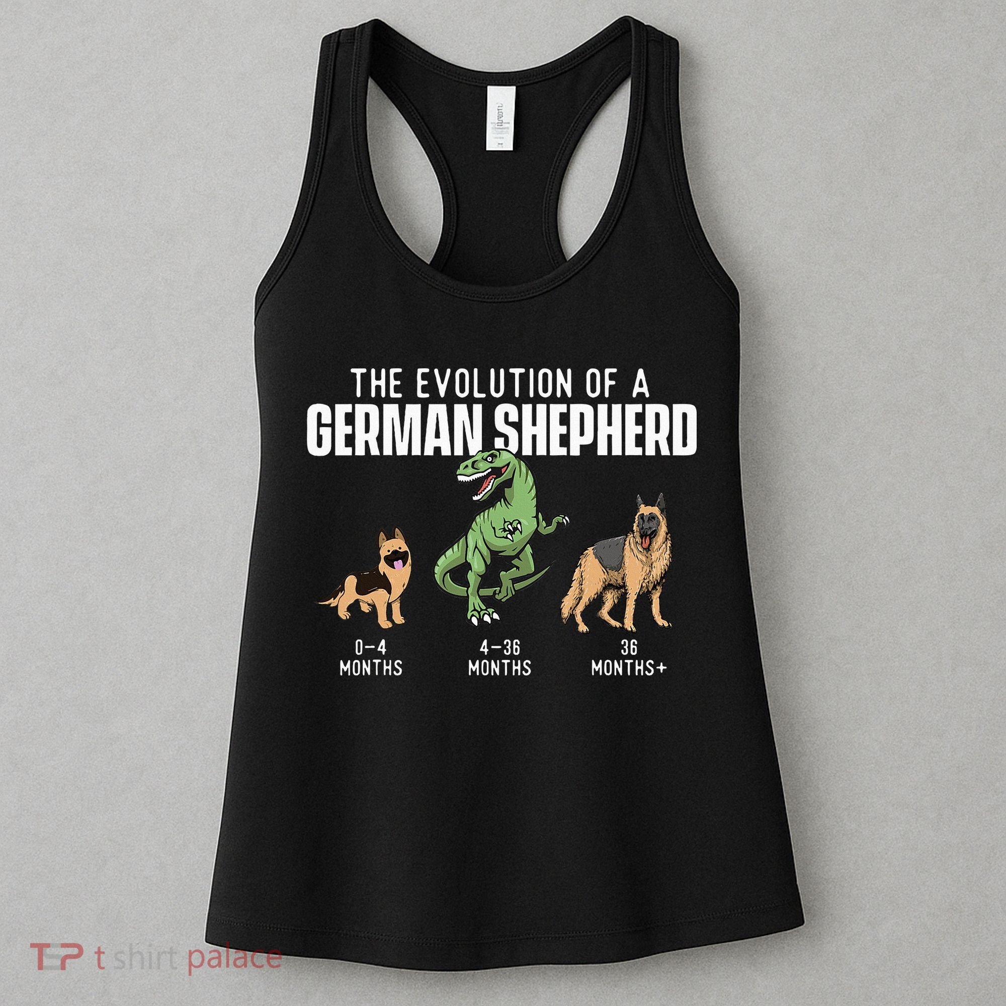 The Evolution Of A German Shepherd Dog Owner Women's Tank Top