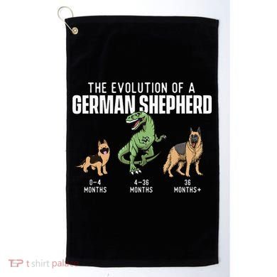 The Evolution Of A German Shepherd Dog Owner Golf Towel