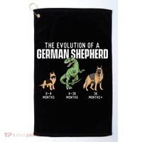 The Evolution Of A German Shepherd Dog Owner Golf Towel thumb 0