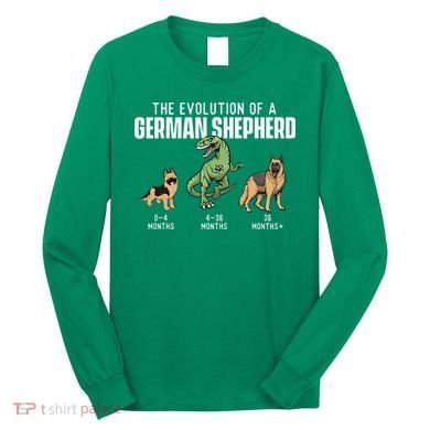 The Evolution Of A German Shepherd Dog Owner Long Sleeve Shirt