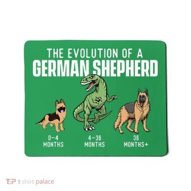 The Evolution Of A German Shepherd Dog Owner Mousepad