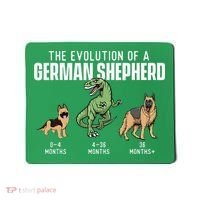 The Evolution Of A German Shepherd Dog Owner Mousepad thumb 0