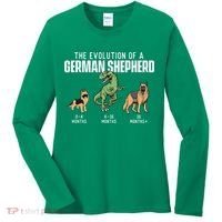 The Evolution Of A German Shepherd Dog Owner Women's Long Sleeve Shirt thumb 0