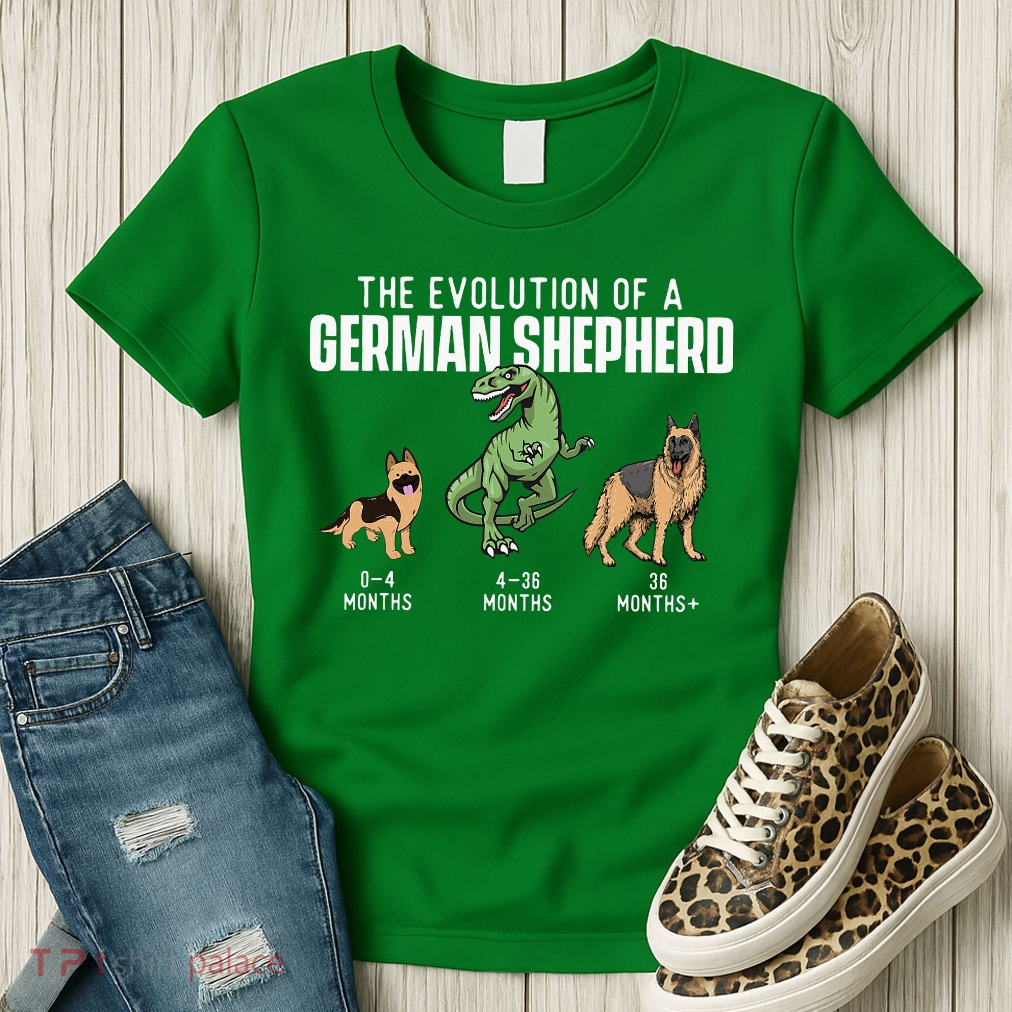 The Evolution Of A German Shepherd Dog Owner Women's T-Shirt