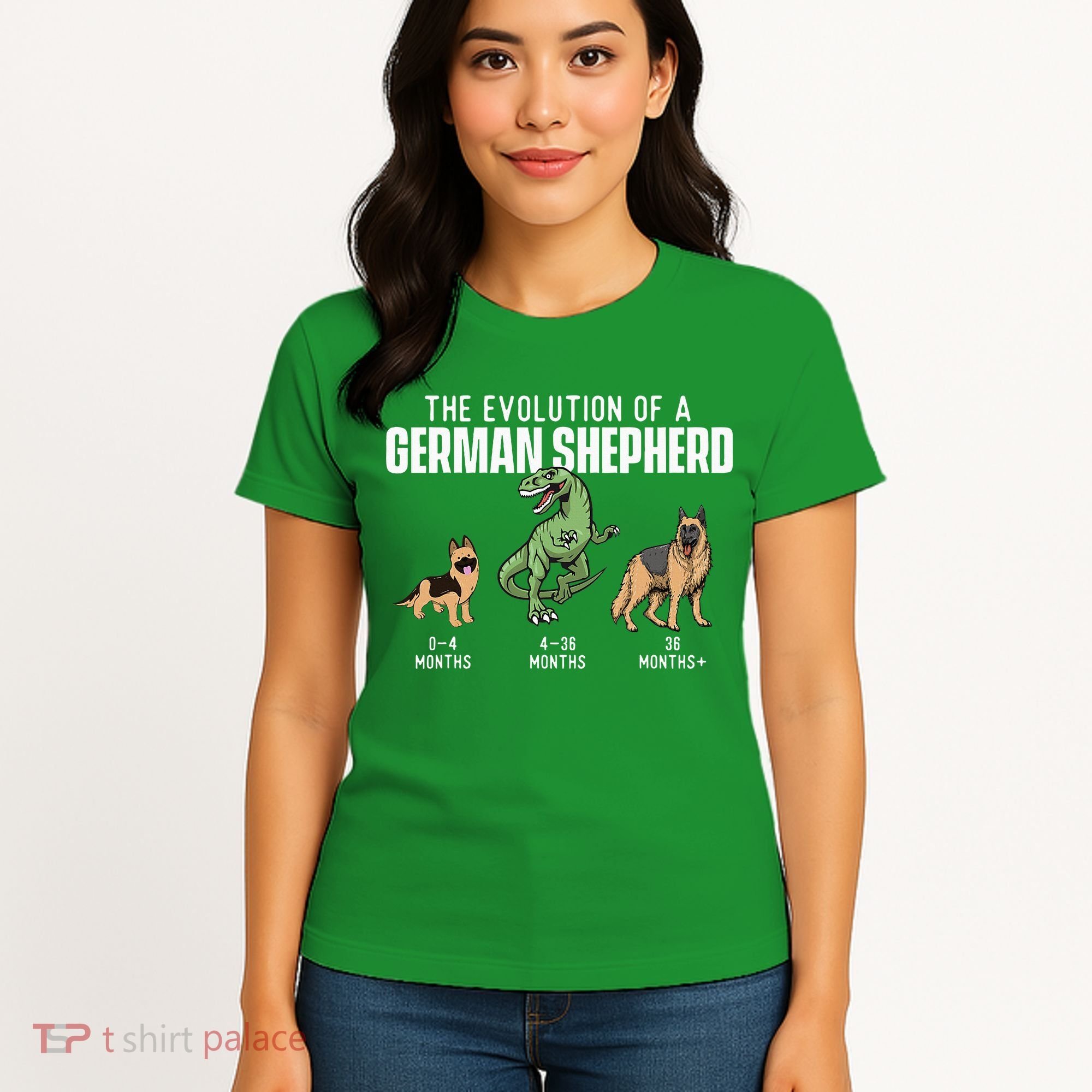 The Evolution Of A German Shepherd Dog Owner Women's T-Shirt