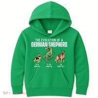 The Evolution Of A German Shepherd Dog Owner Kids Hoodie thumb 0