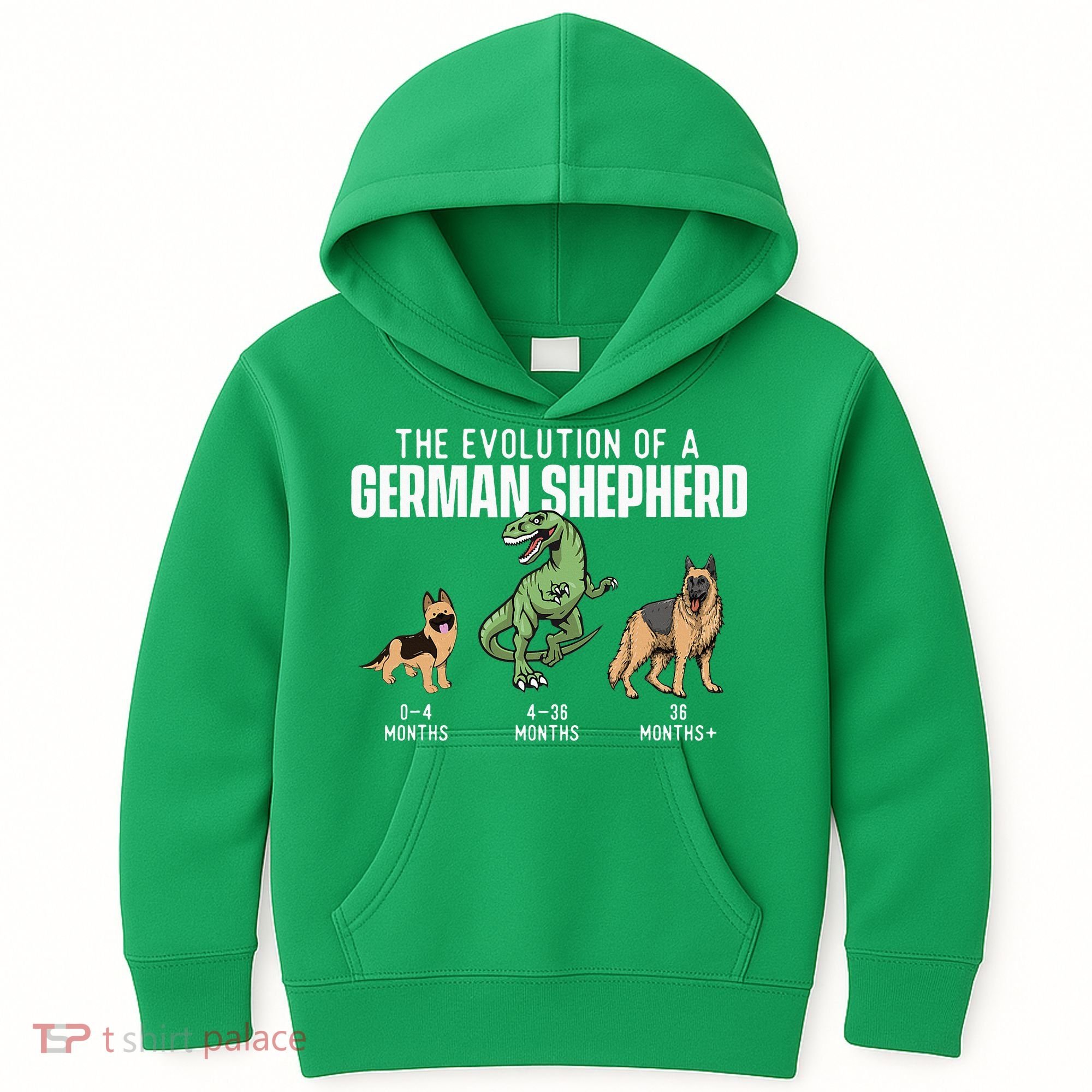 The Evolution Of A German Shepherd Dog Owner Kids Hoodie