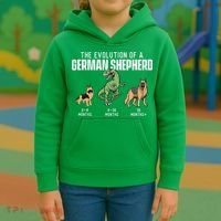 The Evolution Of A German Shepherd Dog Owner Kids Hoodie thumb 3