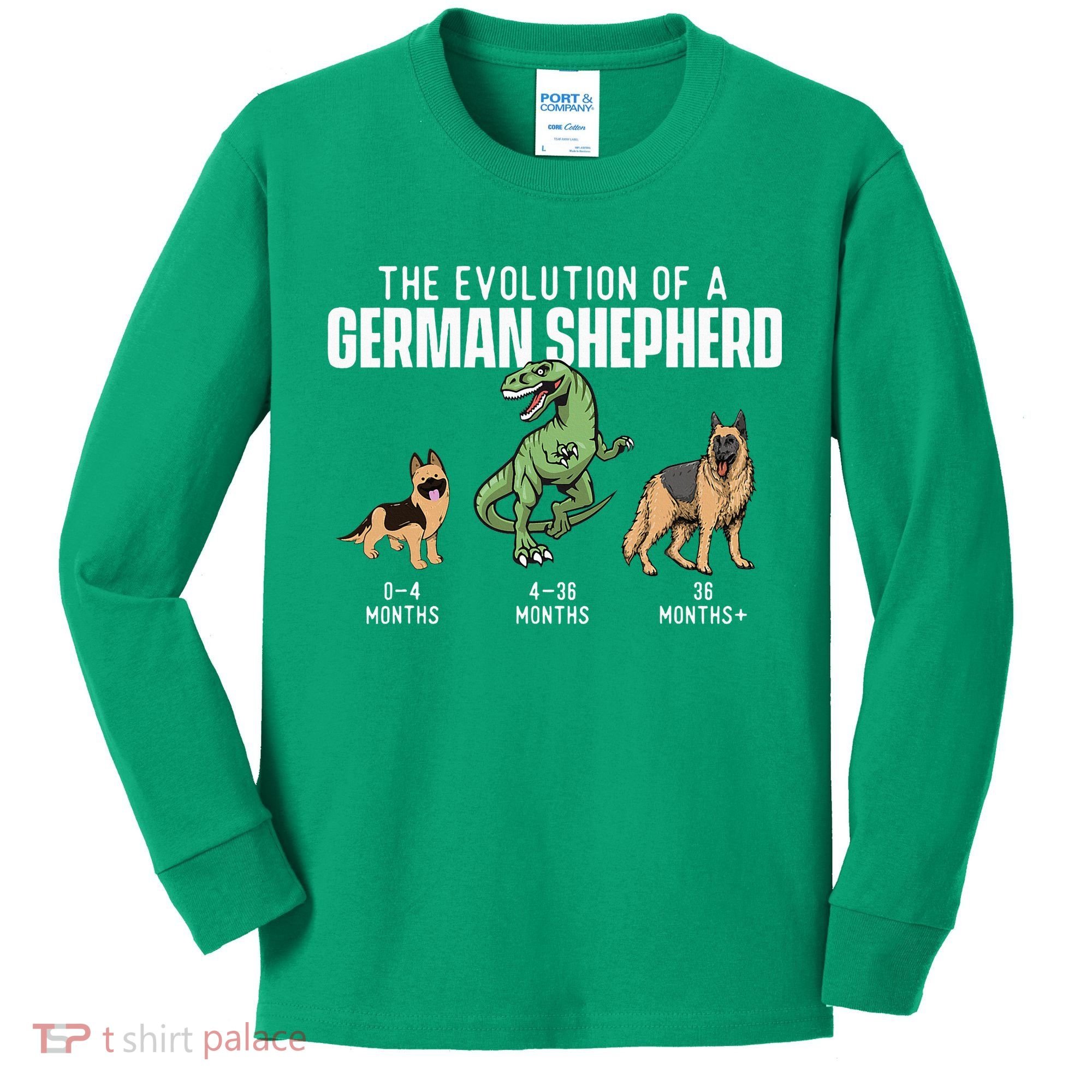 The Evolution Of A German Shepherd Dog Owner Kids Long Sleeve Shirt