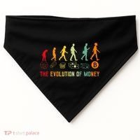 The Evolution Of Money Bitcoin Btc Crypto Cryptocurrency USA-Made Doggie Bandana thumb 0