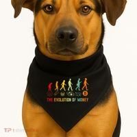 The Evolution Of Money Bitcoin Btc Crypto Cryptocurrency USA-Made Doggie Bandana thumb 1