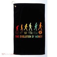 The Evolution Of Money Bitcoin Btc Crypto Cryptocurrency Golf Towel thumb 0