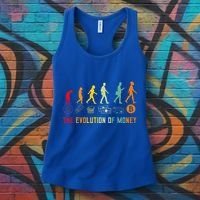 The Evolution Of Money Bitcoin Btc Crypto Cryptocurrency Women's Tank Top thumb 3