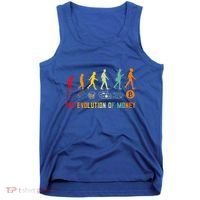 The Evolution Of Money Bitcoin Btc Crypto Cryptocurrency Tank Top thumb 0
