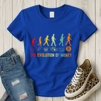 The Evolution Of Money Bitcoin Btc Crypto Cryptocurrency Women's T-Shirt thumb 3