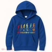 The Evolution Of Money Bitcoin Btc Crypto Cryptocurrency Kids Hoodie thumb 0