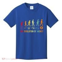 The Evolution Of Money Bitcoin Btc Crypto Cryptocurrency Kids T-Shirt thumb 0