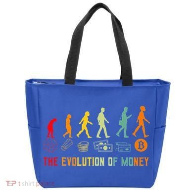 The Evolution Of Money Bitcoin Btc Crypto Cryptocurrency Tote Bag