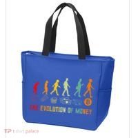 The Evolution Of Money Bitcoin Btc Crypto Cryptocurrency Tote Bag thumb 3