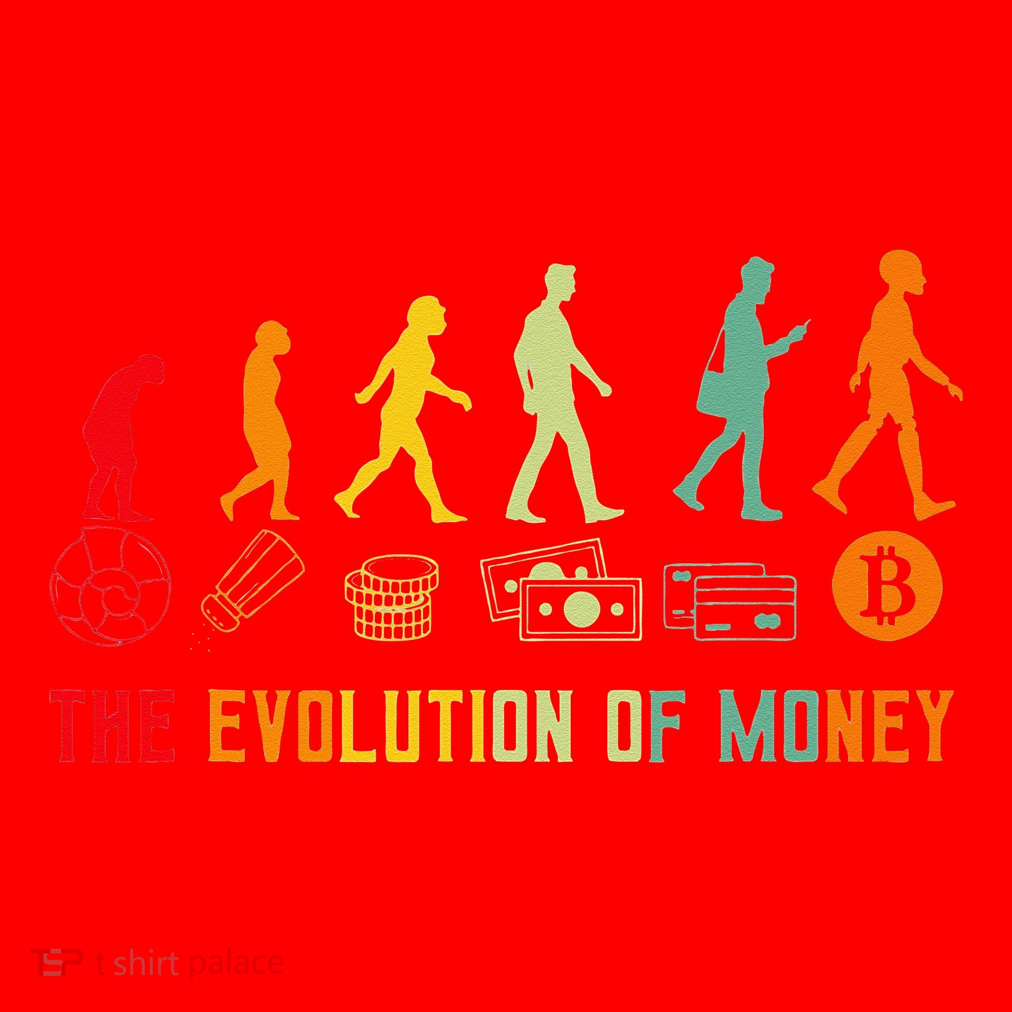 The Evolution Of Money Bitcoin Btc Crypto Cryptocurrency Santa Hat