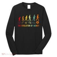 The Evolution Of Money Bitcoin Btc Crypto Cryptocurrency Long Sleeve Shirt thumb 0